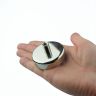 60mm dia x 28mm tall x M8 thread N42 Neodymium Pot Magnet - 139kg Pull