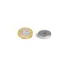 20mm dia x 5mm thick x 5.2mm c/s Zinc Plated N42 Neodymium Magnet - 8.3kg Pull