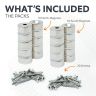 20mm dia x 10mm thick North & South Neodymium Countersunk Magnets & Screws Pack
