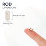 5mm dia x 8.47mm thick N42 Neodymium Magnets - 0.91kg Pull
