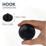 57mm dia Ferrite White or Black Painted Clamping Magnet with M4 Hook - 25kg Pull
