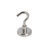 32mm dia Ferrite Clamping Magnet with M6 Hook or Eyebolt - 5.8kg Pull