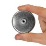 50mm dia x 10mm thick Ferrite Pot Magnet with M5 Internal Thread - 23kg Pull