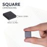 19 x 19 x 5mm thick Y10 Ferrite Magnets - 0.43kg Pull
