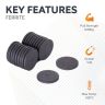 25mm x 3mm thick Y10 Ferrite Magnet - 0.69kg Pull