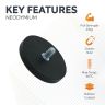 66mm dia x 8mm thick Rubber Coated POS Magnet c/w M8 x 15mm External Thread