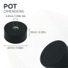 22mm dia x 10mm thick x M5 thread hole Rubber Coated Pot Magnet - 2.6kg Pull