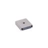 26 x 23 x 6.3mm thick (x 3mm hole) Stainless Steel Ferrite Channel Magnet - 6.1kg Pull