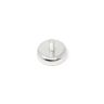 25mm dia x 7mm thick Ferrite Pot Magnet with M5 External Thread - 0.8kg Pull