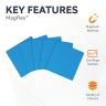 MagFlex® 75 x 75 x 0.85mm Flexible Magnetic Sheet - Gloss Dry-Wipe Surface