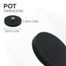 66mm dia x 8mm high Rubber Coated POS Magnet c/w M6 Boss Thread - 22kg Pull