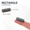 7 x 7 x 25mm thick Y30BH Ferrite Magnet - 0.23kg Pull