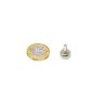 10mm dia x 5mm thick x M3 Stud Samarium Cobalt Pot Magnet - 2.19kg Pull