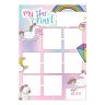 MagFlex® A3 Magnetic Unicorn Reward Chart with Colourful Star Magnets - Flexible Magnetic Sheet