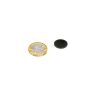 16mm dia x 2mm thick Black Painted Mild Steel Disc with 3Mª Self-Adhesive