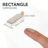 Self Adhesive 10 x 5 x 1mm thick N42 Neodymium Magnets - 0.6kg Pull