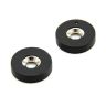 26.5mm dia x 6mm thick x 7mm c/sink Rubber Coated N42 Neodymium Magnet - 6.4kg Pull