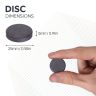 25mm dia x 5mm thick Y10 Ferrite Magnet - 0.6kg Pull