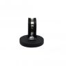 43mm dia x 6mm high Rubber Coated Cable Holding Magnet With 25mm Rubber Clamp - 8kg Pull