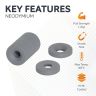 10mm dia x 2mm thick x 3.2mm c/sink PTFE Coated N42 Neodymium Magnet