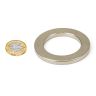 60mm O.D. x 40mm I.D. x 5mm thick N42 Neodymium Magnet - 35kg Pull