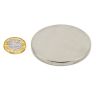 60mm dia x 5mm thick N42 Neodymium Magnet - 23.5kg Pull