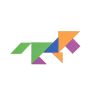 Educational Tangram - Logic Puzzle & Maths Game - Pack of 5 Colours