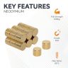 5mm dia x 4mm thick N35 Neodymium Magnet - 0.66kg Pull (Gold Plated)
