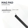 104 x 53 x 8mm thick Rubber Coated Mag Pad - 8kg Pull