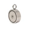 116mm dia x 32mm N42 Neodymium Pot Magnet with 1x M12 and 1x M10 Eyebolt + 10 metre Rope - 400kg Pull