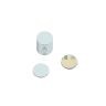 10mm dia x 1mm thick Zinc Plated Mild Steel Disc with 3M™ Self-Adhesive
