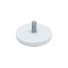 43mm dia x 6mm thick Rubber Coated POS Magnet c/w M6 x 15mm External Thread - 8kg Pull