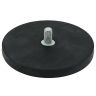 88mm dia x 8mm thick Rubber Coated POS Magnet c/w M8 x 15mm External Thread