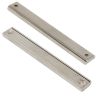100 x 13.5 x 5mm thick Neodymium Channel Magnet w/ 2x 3.3mm c/sunk holes - 36kg Pull