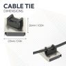 Magnetic Cable Tie Mount  26 x 23 x 6.3mm thick 6.1kg Pull