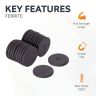 30mm dia x 3mm thick Y10 Ferrite Magnet - 0.2kg Pull