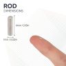 1mm dia x 4mm thick N42 Neodymium Magnets - 0.03kg Pull
