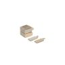 Self Adhesive 10 x 5 x 1mm thick N42 Neodymium Magnets - 0.6kg Pull