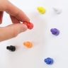 Rainbow Skittle Magnet - Office & Fridge - 8 Colours (12mm dia x 21mm tall) (Pack of 16)