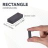 25 x 10 x 5.1mm thick Y10 Ferrite Magnets - 0.52kg Pull