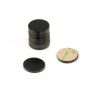 16mm dia x 2mm thick Black Painted Mild Steel Disc with 3M™ Self-Adhesive