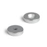 20mm dia x 5mm thick x 5.2mm c/s Zinc Plated N42 Neodymium Magnet - 8.3kg Pull