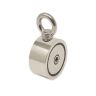 60mm dia x 30mm N42 Neodymium Pot Magnet with 2x M8 Eyebolts + 10 metre Rope - 120kg Pull