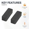 60 x 20 x 15mm thick Y30BH Ferrite Magnet - 4.8kg Pull