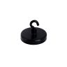 40mm dia Ferrite Black Painted Clamping Magnet with M4 Hook - 10.2kg Pull