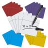 MagFlex® 75 x 75 x 0.85mm Scrumboard Magnet - Gloss Dry-Wipe Surface (Assorted)