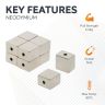 Hornby Train (12.7 x 9.3 x 13.2mm) N42 Neodymium Magnets w/ 2.5mm hole