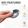 FerroFlex® 20mm Wide Ferrous Strip - 3M™ Self-Adhesive / Gloss White