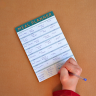 52 Sheet A5 Magnetic Weekly Meal Planner Notepad - Green