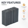 9 x 9 x 39mm thick Y10 Ferrite Magnets - 0.15kg Pull